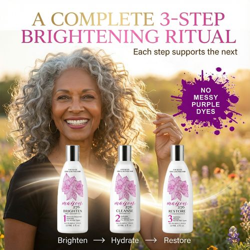 3-Step System | Brighten & Soften Gray Hair | Maison 276
